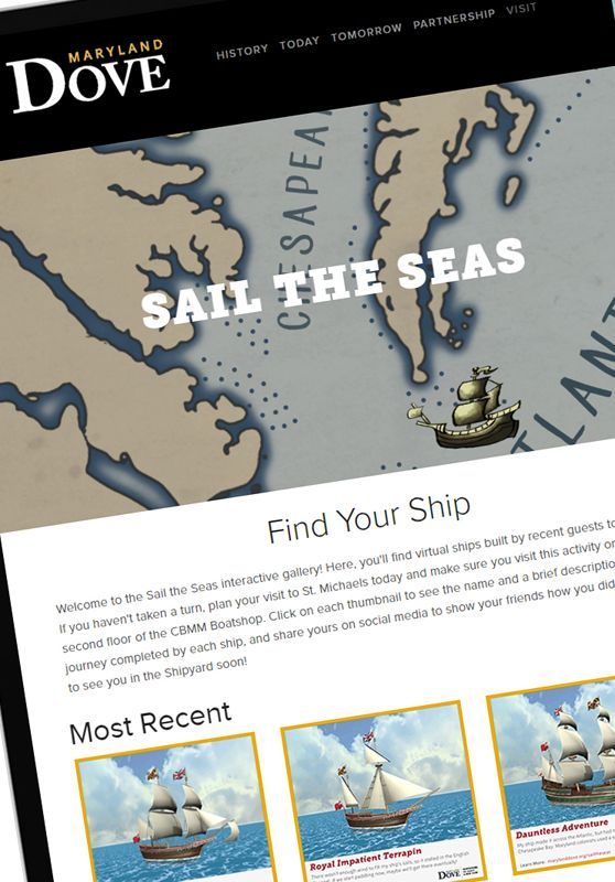 Dove sail the seas website.